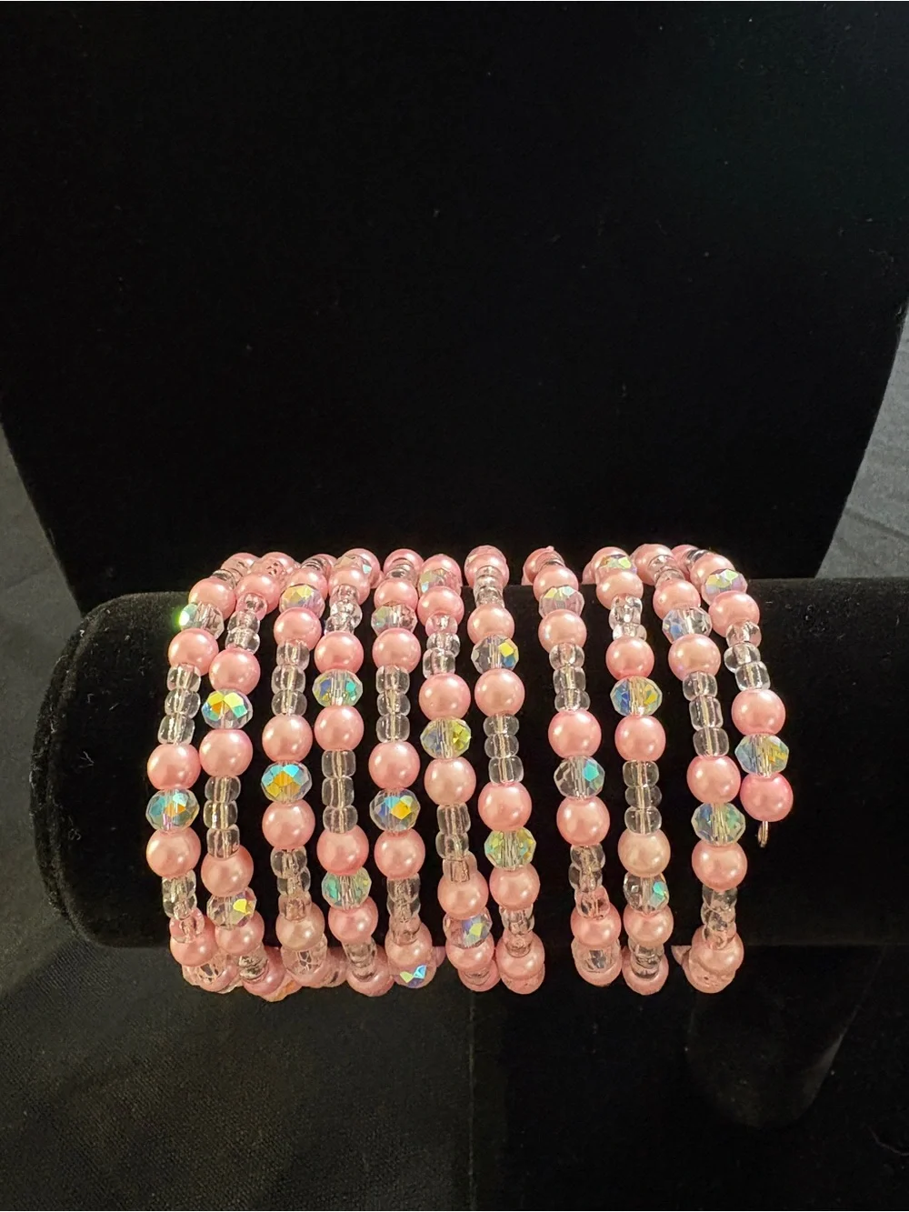 Pink Beaded Bracelet